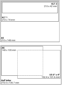 Schema Labelformate und Größen vda 4994