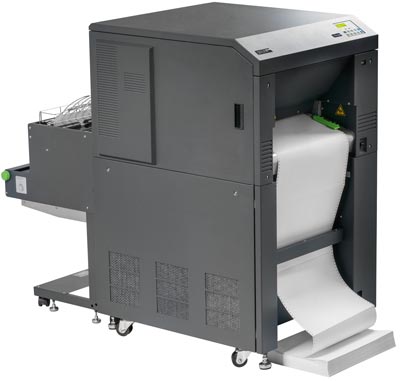 Laserdrucker Microplex SOLID F140 mit eingelegtem Endlospapier