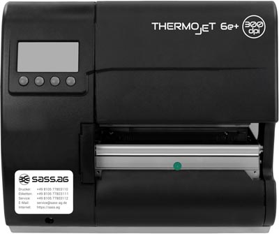 Thermodrucker SASS THERMOjet 6e Plus Gen. 2 Frontalansicht