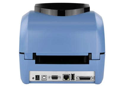 Physische Schnittstellen des Etikettendruckers IDENTjet D4 (WLAN, Bluetooth per internem Modul)