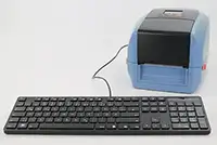 IDENTjet M4/D4-Serie – Inventar–Etikett mit Tastatureingabe (Stand-Alone-Betrieb)